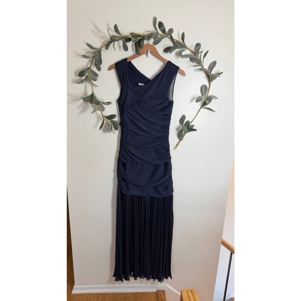 Halston Heritage Dark Blue Maxi Dress